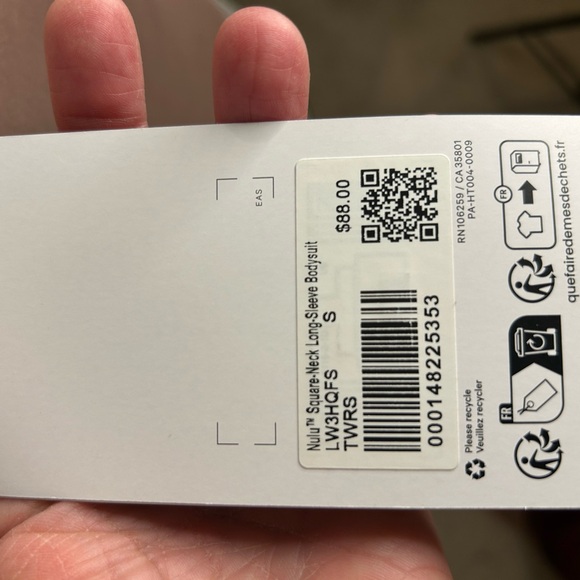 NWT LuluLemonSeriously Soft Nulu Square-Neck Bodysuit - Picture 10 of 10